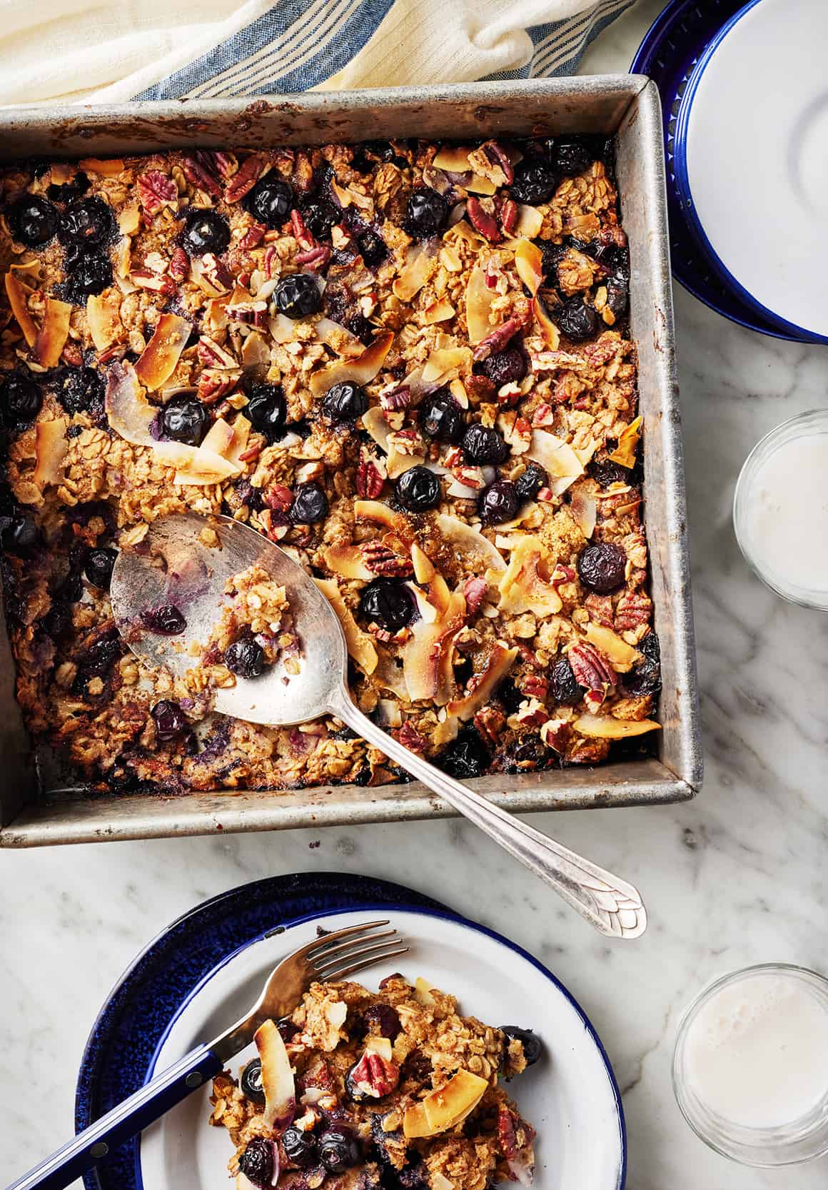 Blueberry baked oatmeal