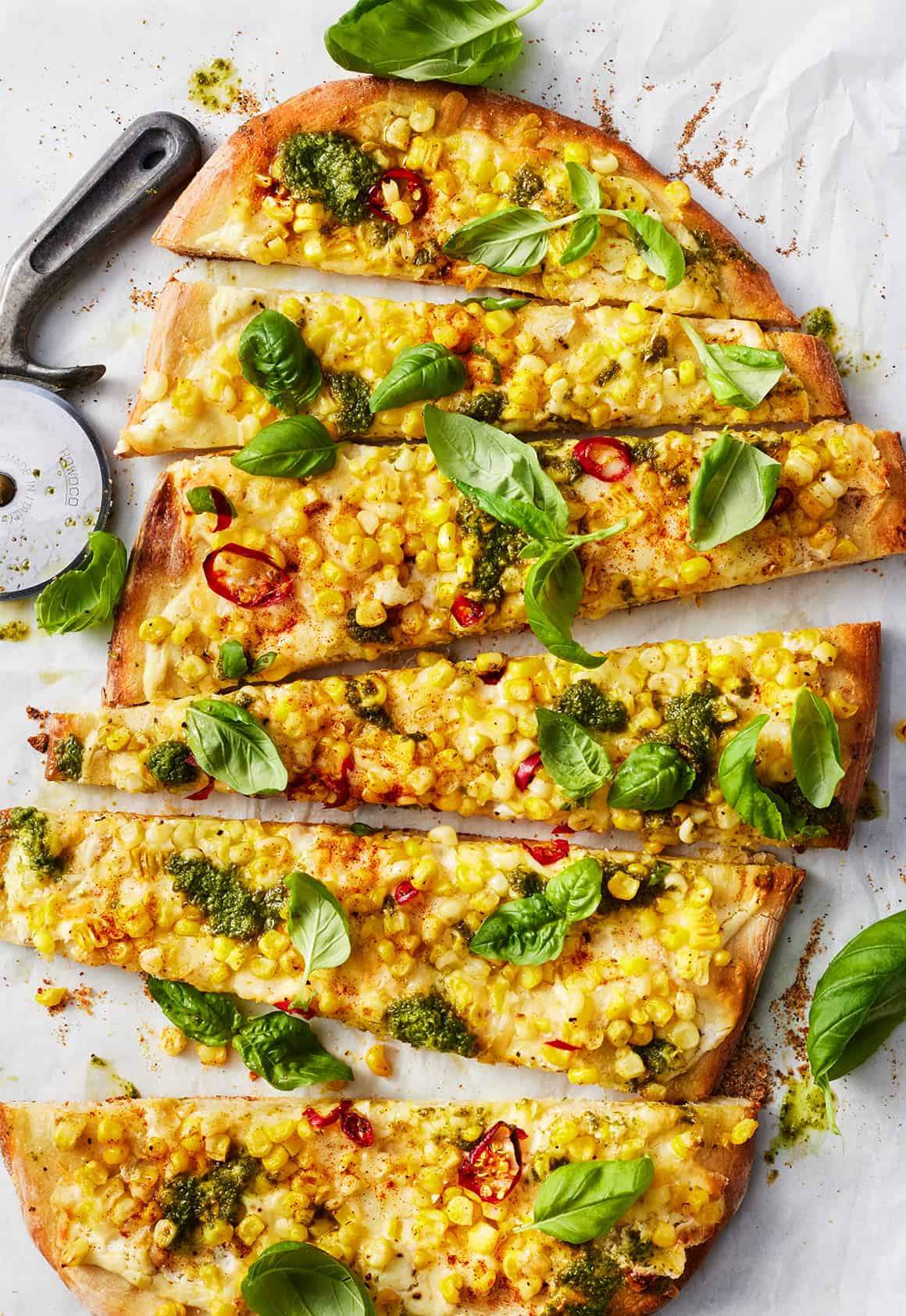 Corn pizza