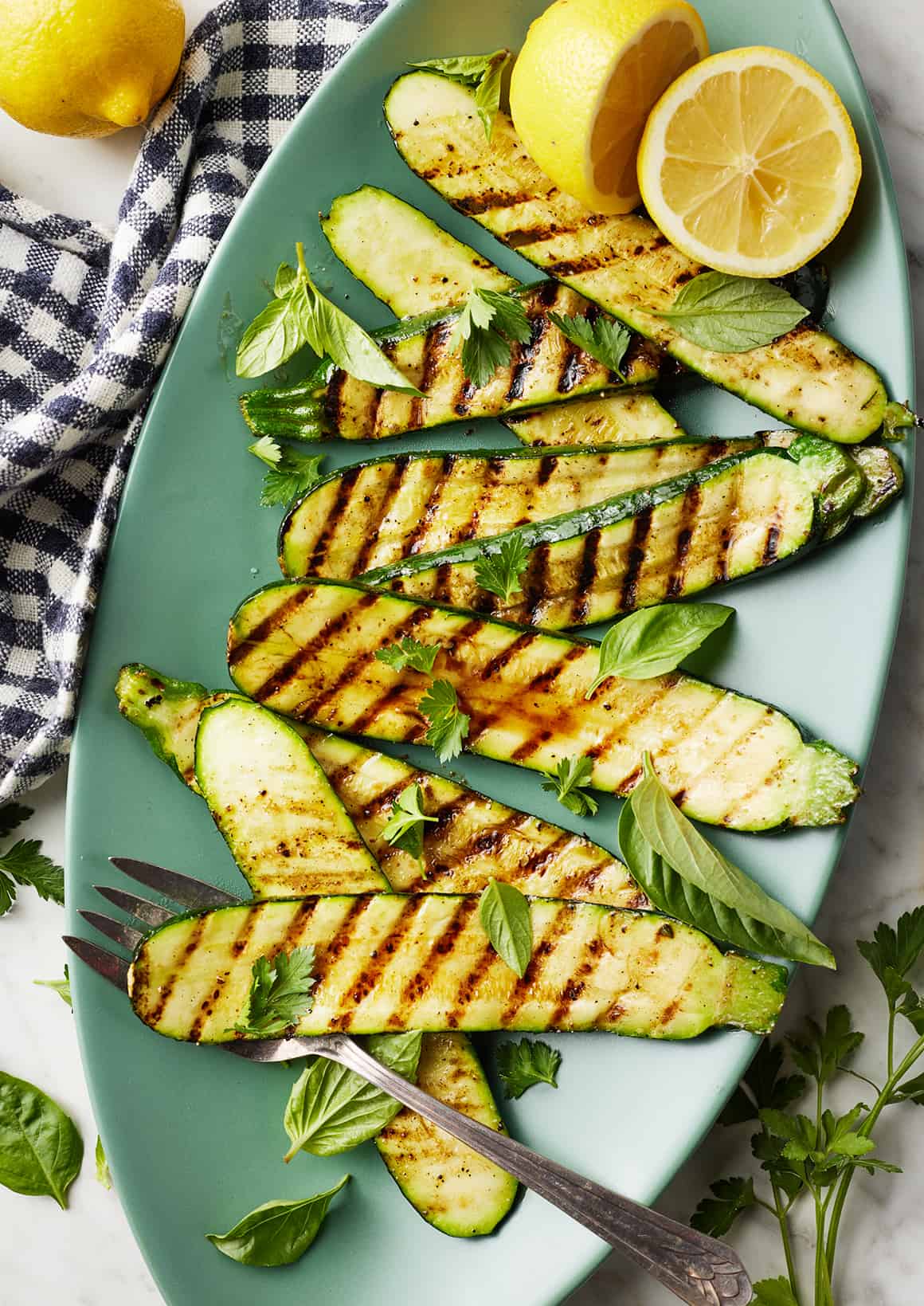 Grilled zucchini